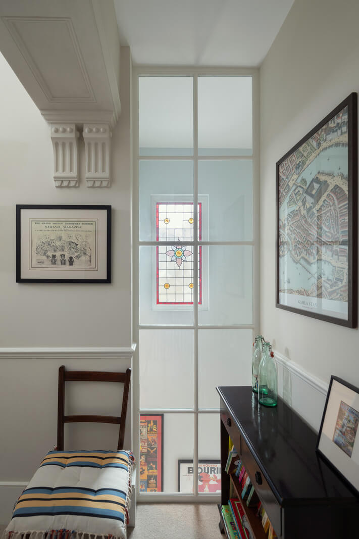 A Victorian House in London with Three Outdoor Spaces 16 indoor window detail