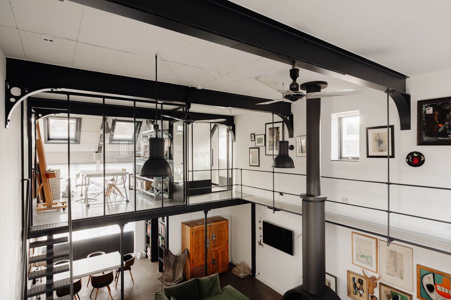 An Industrial Loft Apartment in Amsterdam 11 industrial loft apartment