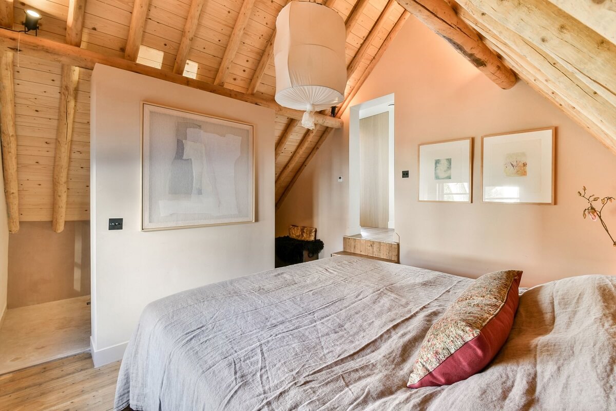 Wooden Interiors in a Historic Dutch Family Home 18 light-pink-and-wood-bedroom-nordroom