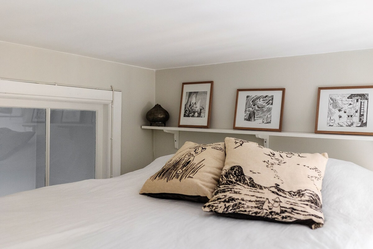 Stunning Fireplaces in a Historic Stockholm Apartment 23 loft-bed-with-shelf-indoor-window-nordroom