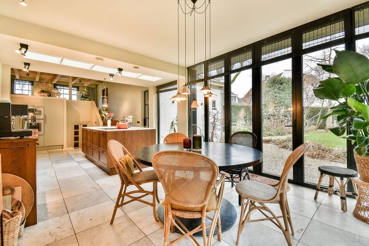 Wooden Interiors in a Historic Dutch Family Home 8 open-plan-kitchen-dining-space-nordroom