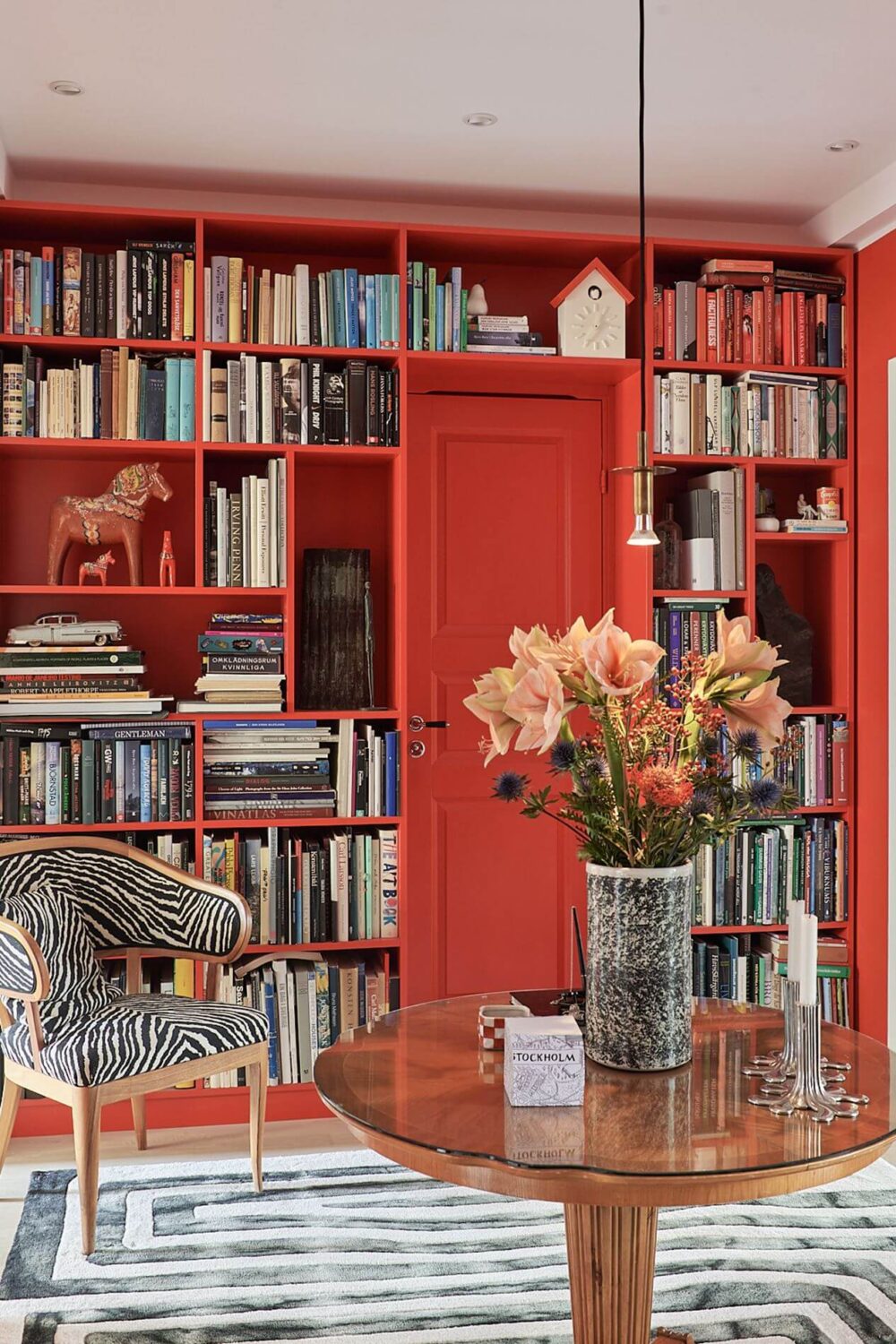 The 2026 Color of the Year (with Color Palettes & Inspiration) 23 orange-red-library-room-nordroom