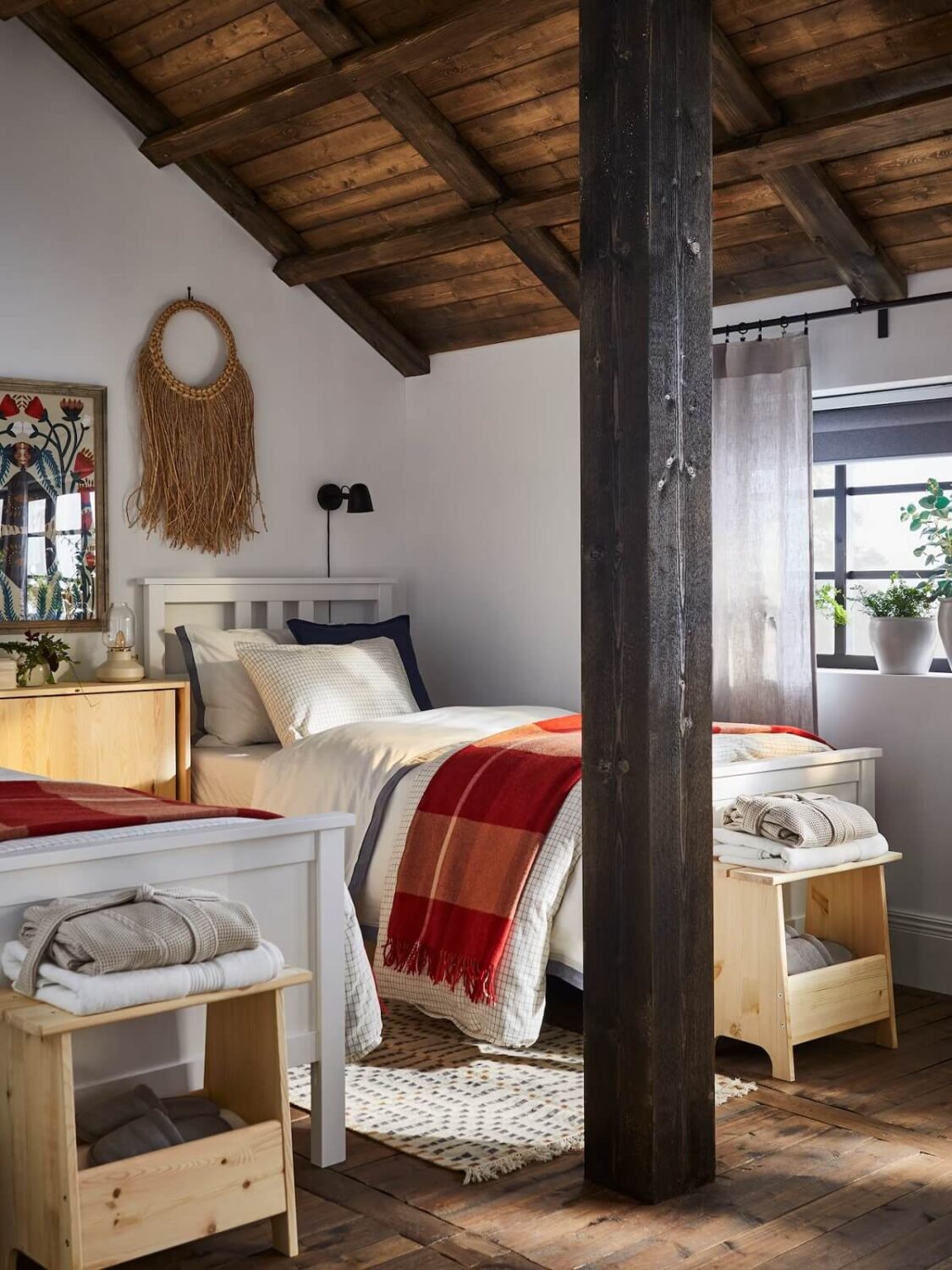 IKEA Catalogue 2026 + New IKEA Collections 59 rustic-ikea-bedroom-wooden-ceiling-nordroom