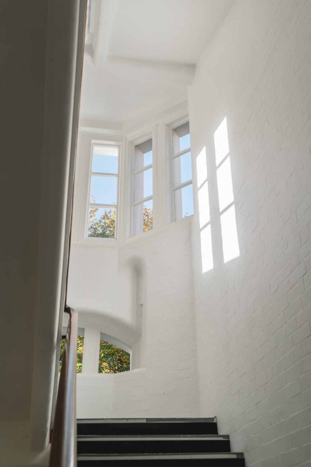 High Ceilings and Modern Design in a Light London Apartment 19 staircase natural light High Ceilings and Modern Design in a Light London Apartment