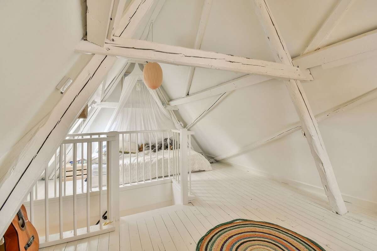 Wooden Interiors in a Historic Dutch Family Home 26 white-attic-room-nordroom