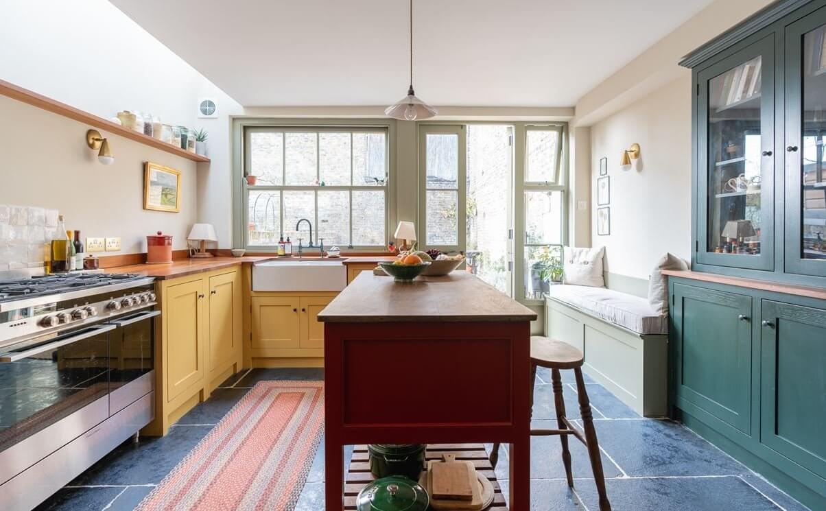 A Colorful Historic Family Home in London 8 colorful-kitchen-london-home