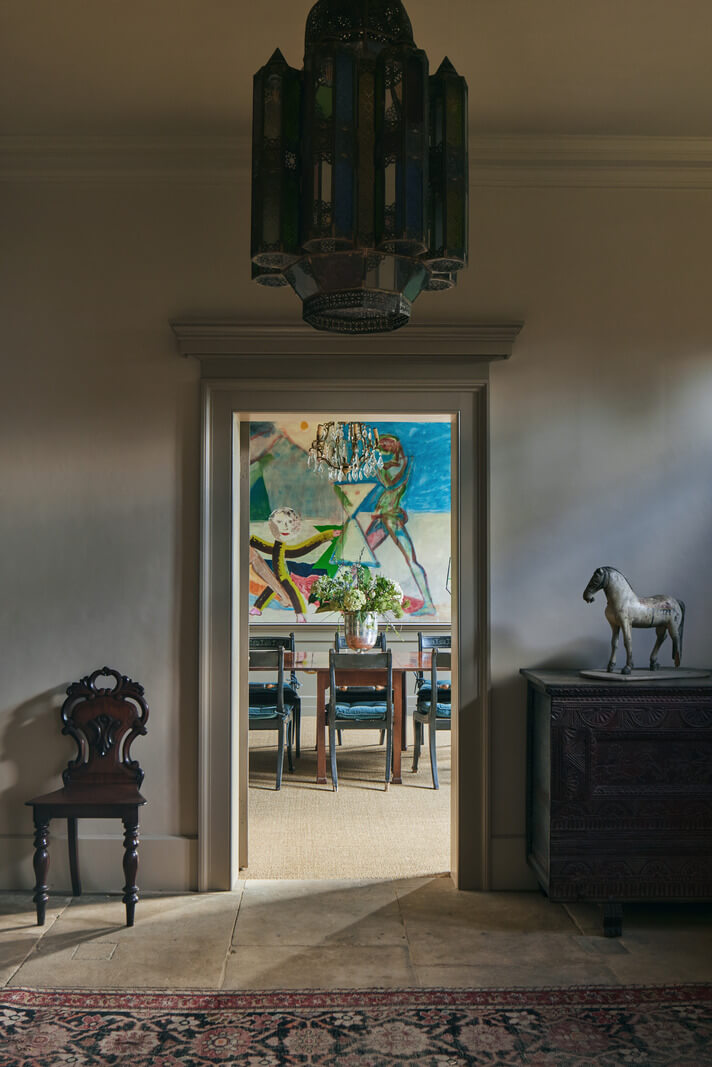 A Historic English Country House with Restored Interiors 16 dining room historic english house nordroom