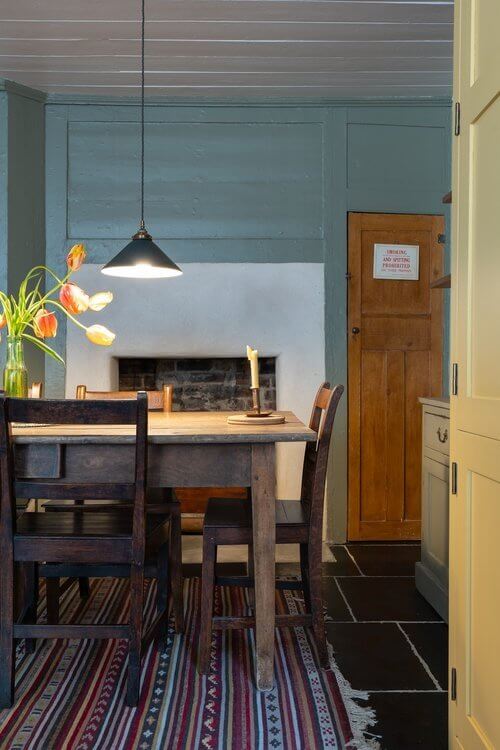 A Colorful Historic Family Home in London 13 dining space detail