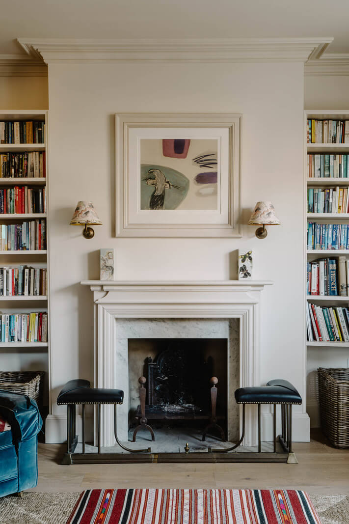 A Restored and Extended London Townhouse 3 fireplace detail