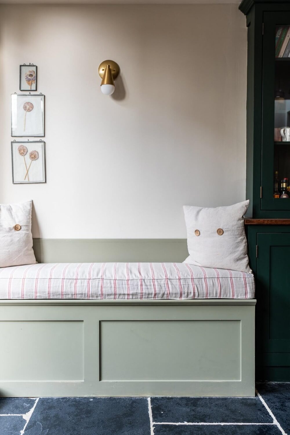 A Colorful Historic Family Home in London 11 kitchen bench