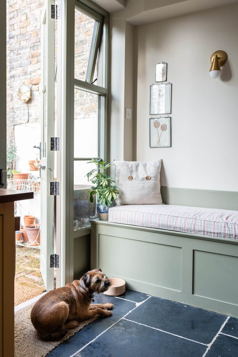 A Colorful Historic Family Home in London 10 kitchen bench window seat