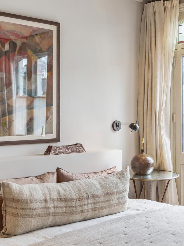 Modern Rustic Interiors in an Edwardian House in London 19 light bedroom