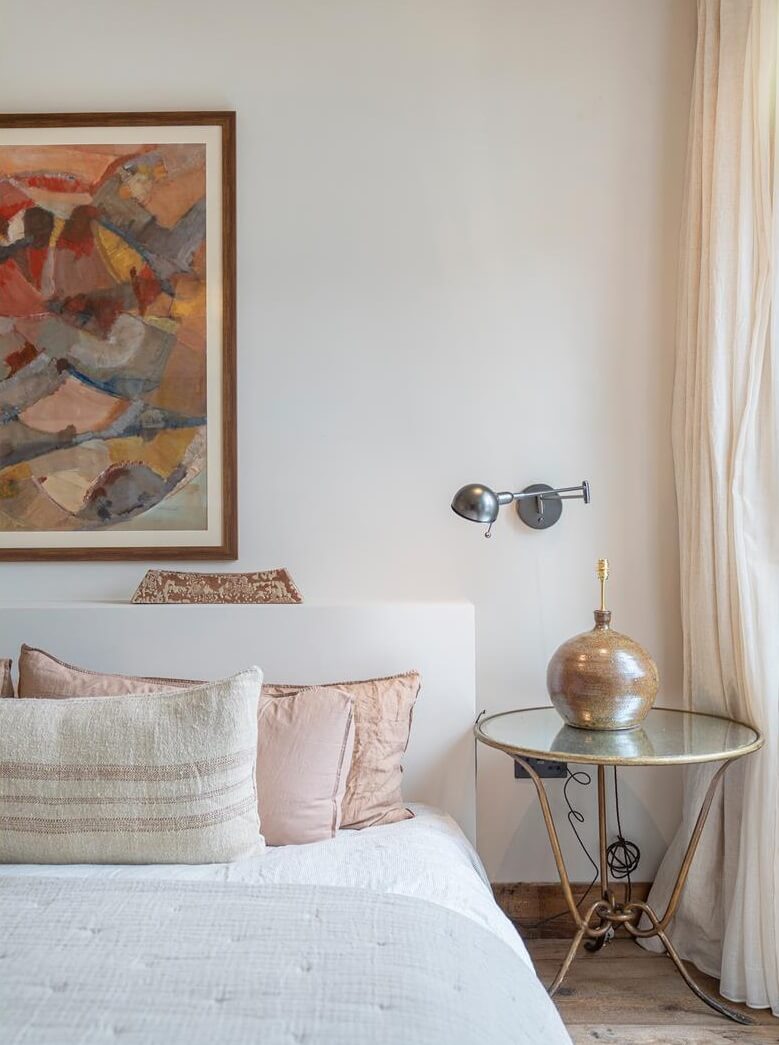 Modern Rustic Interiors in an Edwardian House in London 20 modern rustic bedroom