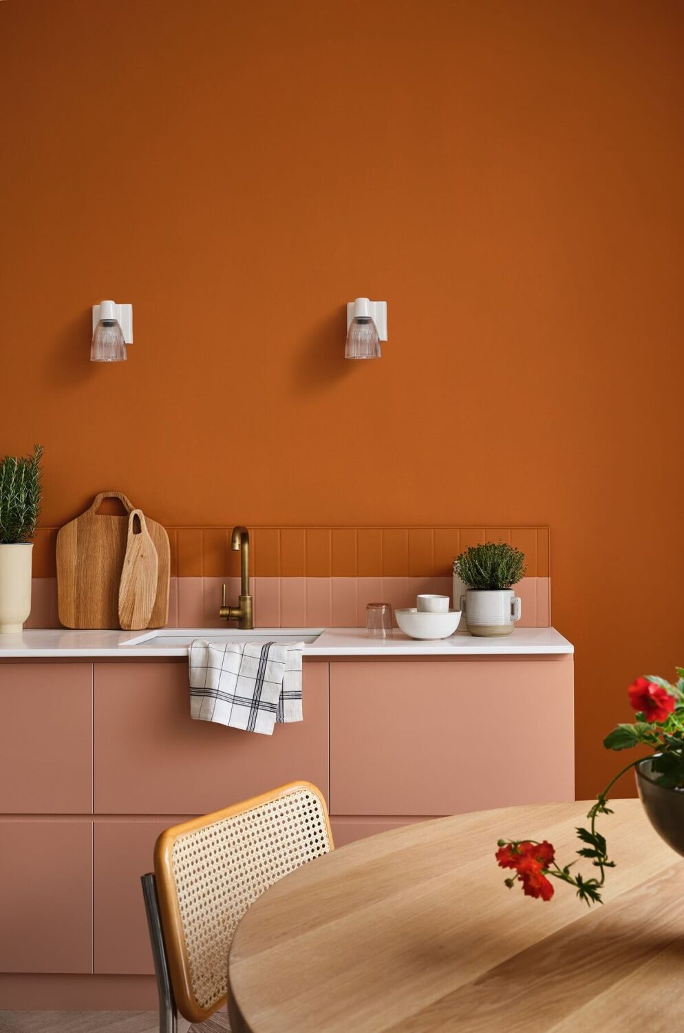 Color of the Year 2025 Prediction (with Color Palettes) 26 orange-pink-kitchen-color-of-the-year-2025-prediction-nordroom