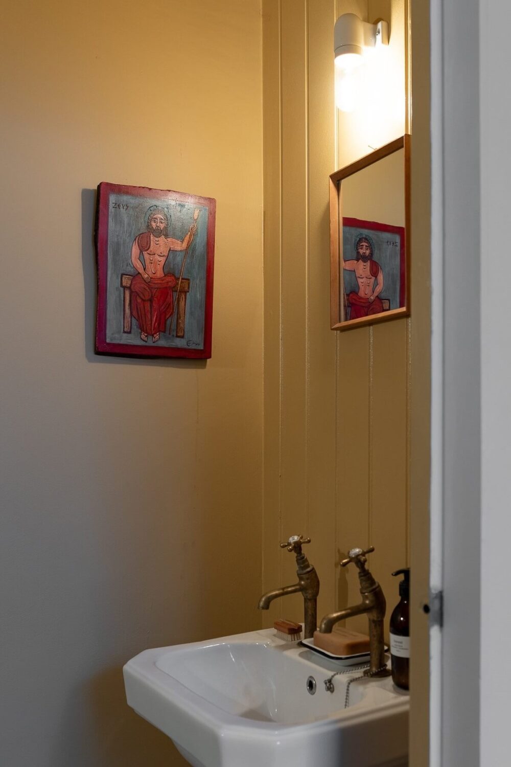 A Colorful Historic Family Home in London 28 powder room