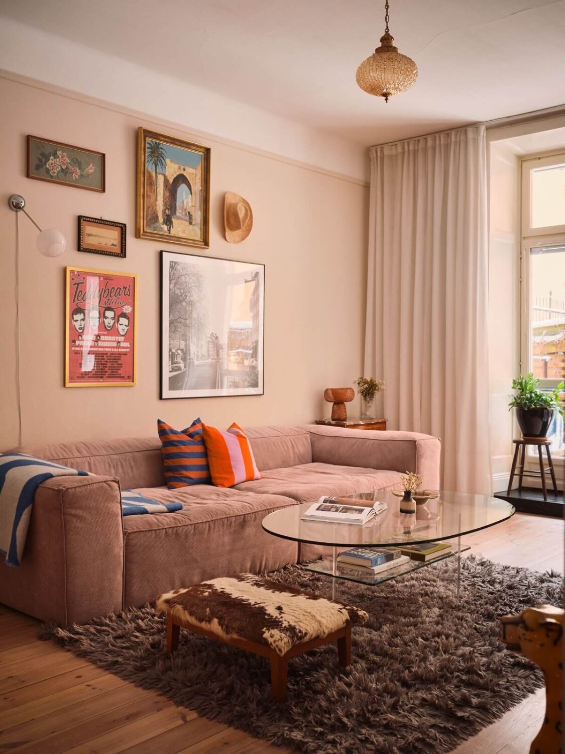 Serene Light Painted Spaces in a Swedish Apartment 2 scandi-living-room-beige-walls-nordroom