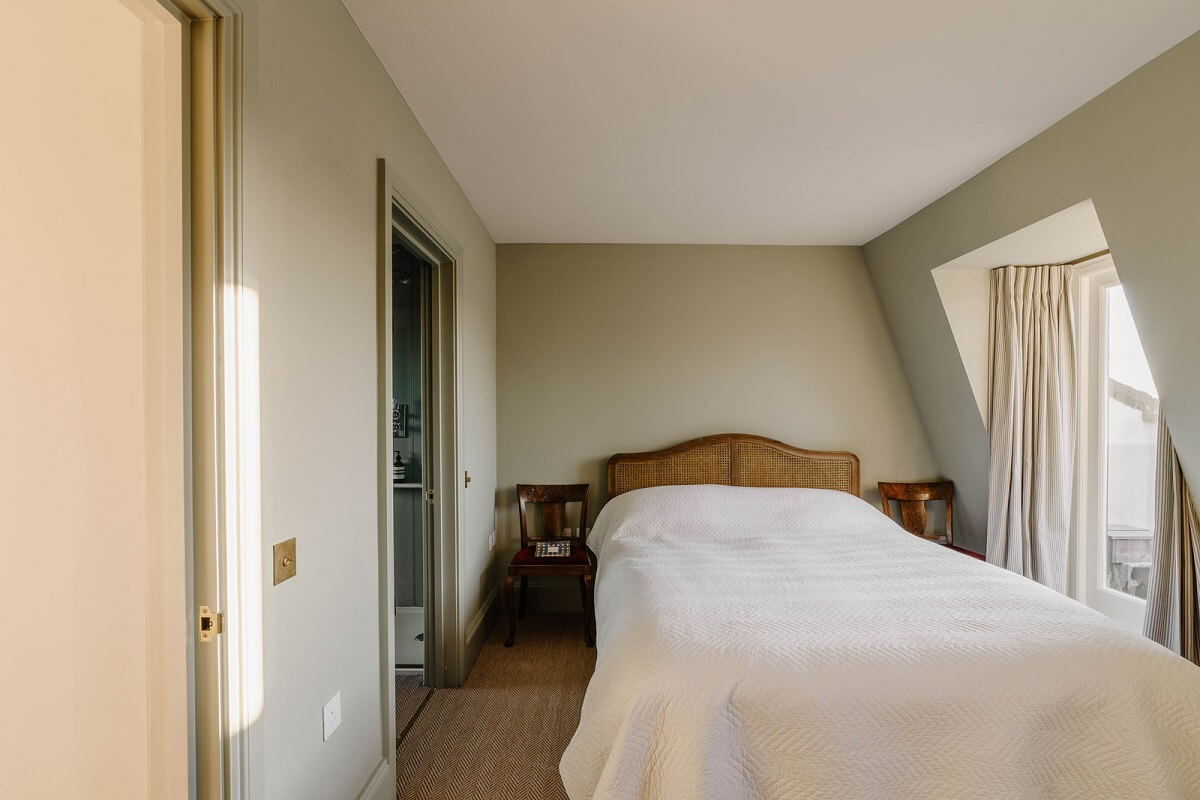 A Restored and Extended London Townhouse 22 small bedroom slanted ceiling