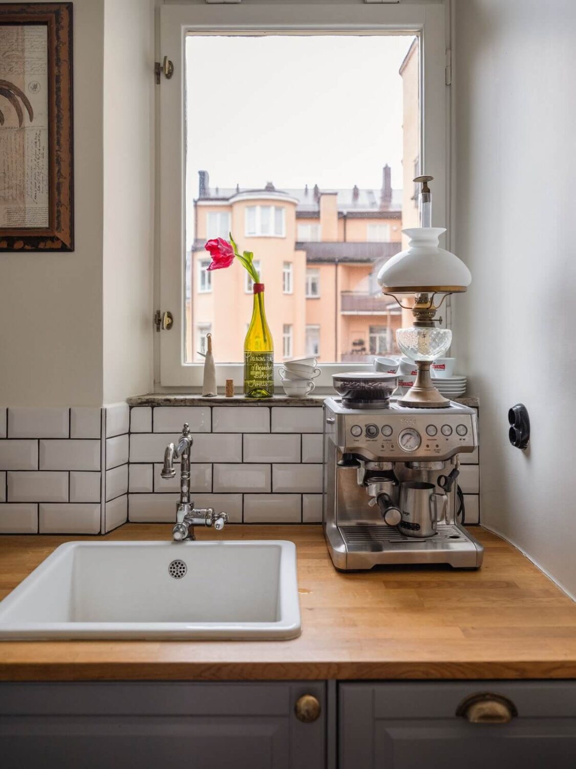 Small Space, Big Style: How to Design a Teeny-Tiny Kitchen That Works 31 small gray kitchen with subway tiles nordroom