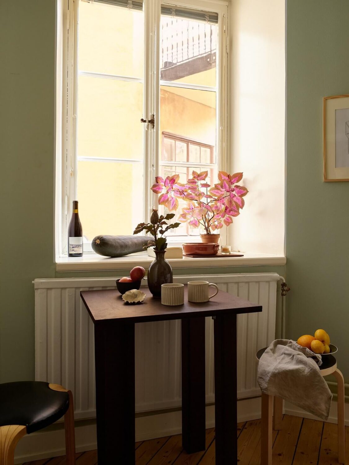 A Cozy Swedish Apartment Filled with Charm 11 small kitchen table