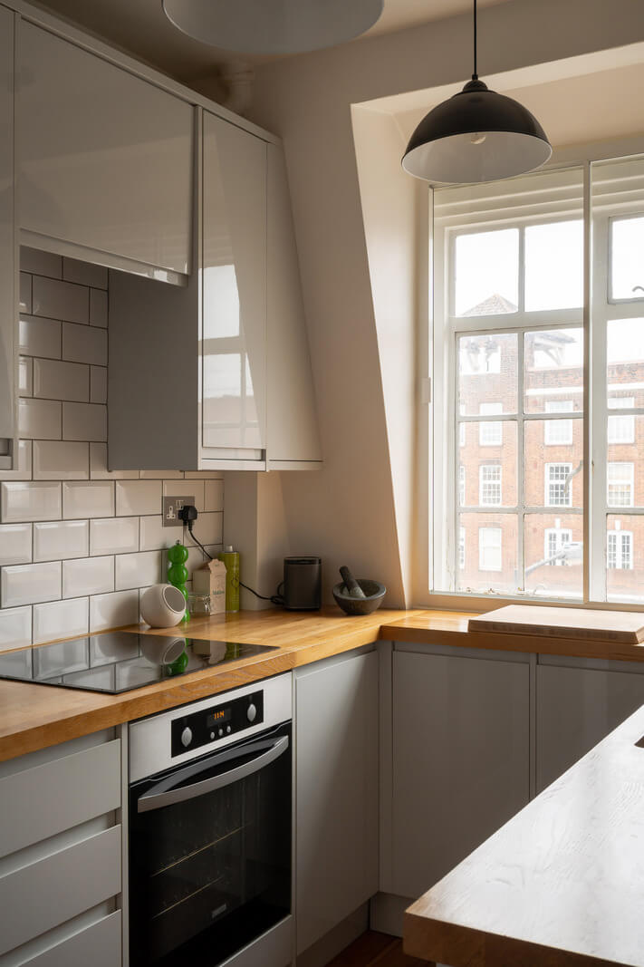 A Charming Top-Floor Apartment in an Art Deco Building 7 small kitchen
