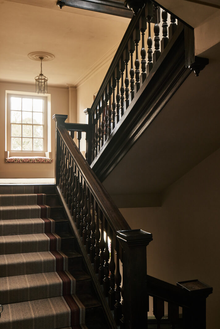 A Historic English Country House with Restored Interiors 18 staircase historic english country house