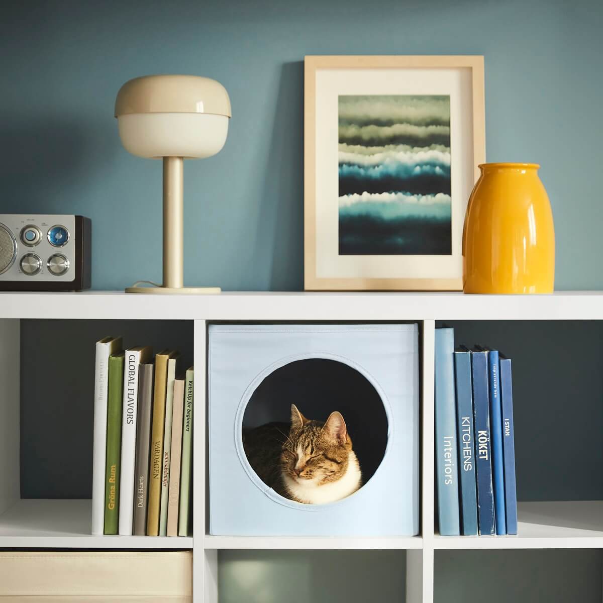 IKEA UTSÅDD: A Pets Collection for A Joyful Home Life 7 IKEA-UTSADD-kallax-cat-house-nordroom