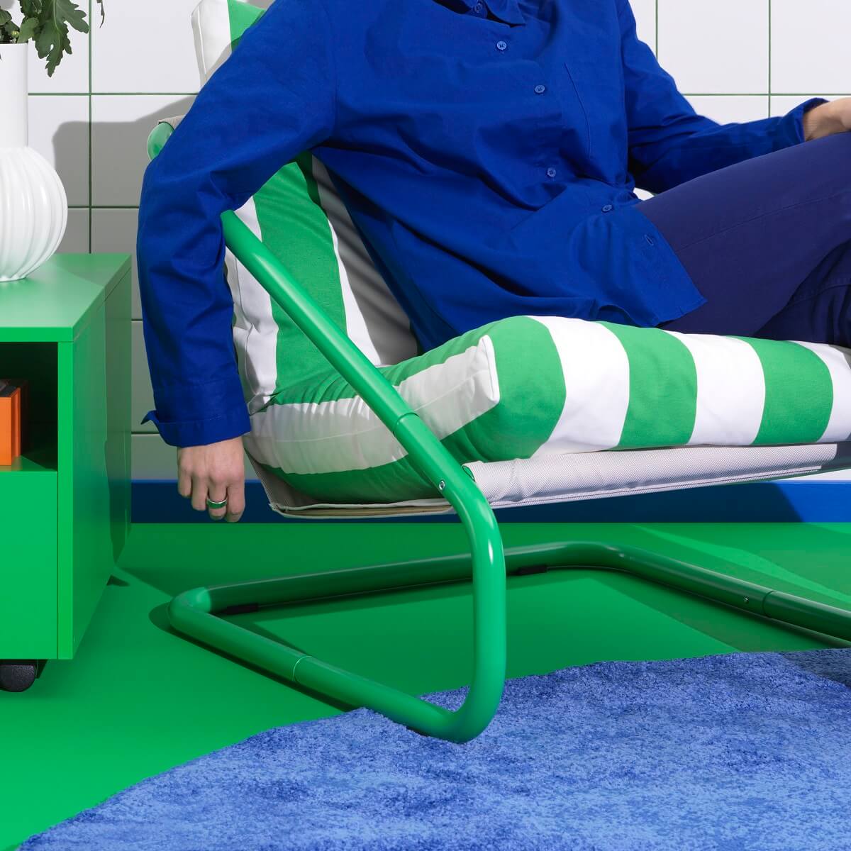IKEA Nytillverkad Part 4: 60s and 70s Flower Power Designs 6 IKEA_ONNESTAD_green striped chair