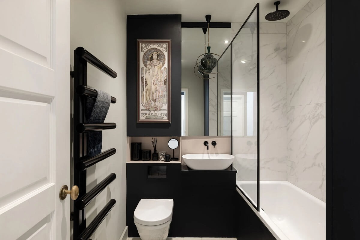 83 Small Bathroom Ideas & How To Make It Look Bigger 70 black and white bathroom