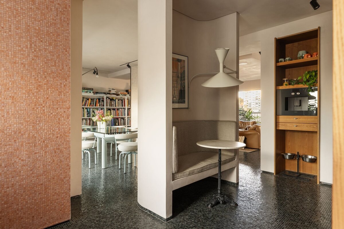 The Suspended Garden: An Architect-Designed Mid-Century Lisbon Apartment 5 breakfast nook The Suspended Garden: An Architect-Designed Mid-Century Lisbon Apartment