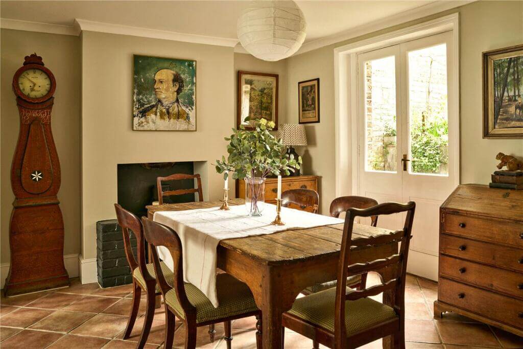 A Warm Muted Color Palette in a Victorian House 17 calm color palette dining room