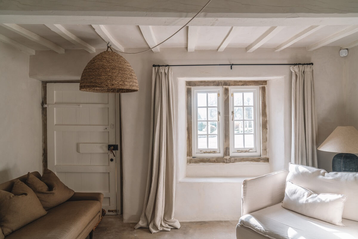 Contemporary Interiors in a Historic English House 7 cottage living room