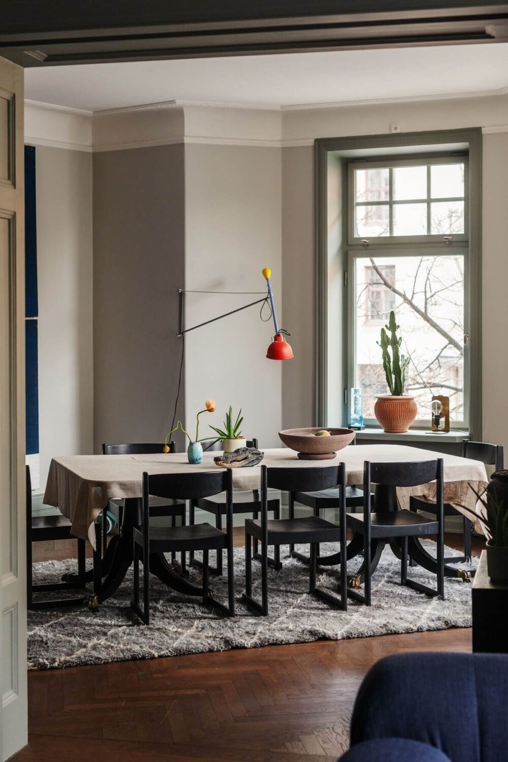 Moody Rooms in a Grand Stockholm Apartment 9 dining room
