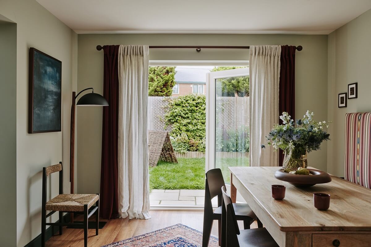 Persian and British Influences in a Cotswolds Family Home 6 dining-room-garden-access-nordroom