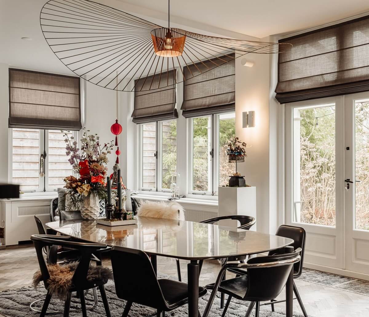 A Beautifully Renovated Dike House in The Netherlands 17 dining table