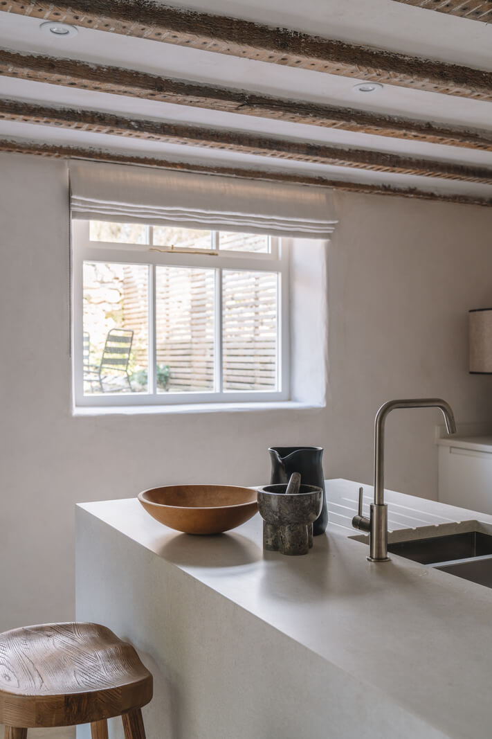 Contemporary Interiors in a Historic English House 9 kitchen view