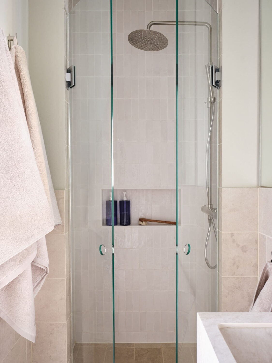 A Light Filled Duplex Apartment in Sweden 26 narrow bathroom shower