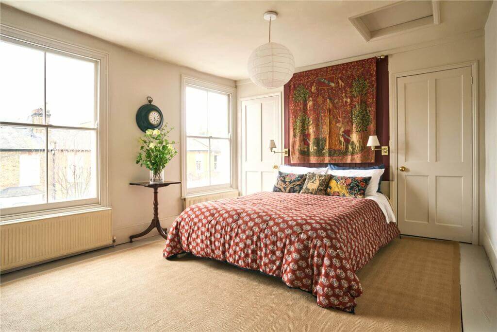 A Warm Muted Color Palette in a Victorian House 28 serene bedroom