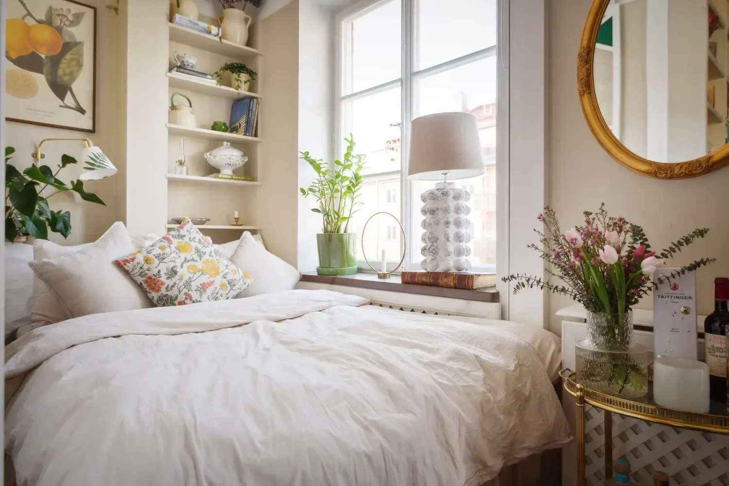 Best of 2024: Loft & Studio Apartments 13 studio bed nook with built in shelves Best of 2024: Loft & Studio Apartments