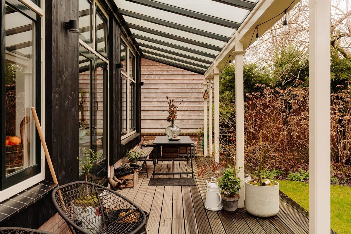 A Beautifully Renovated Dike House in The Netherlands 25 veranda dutch house