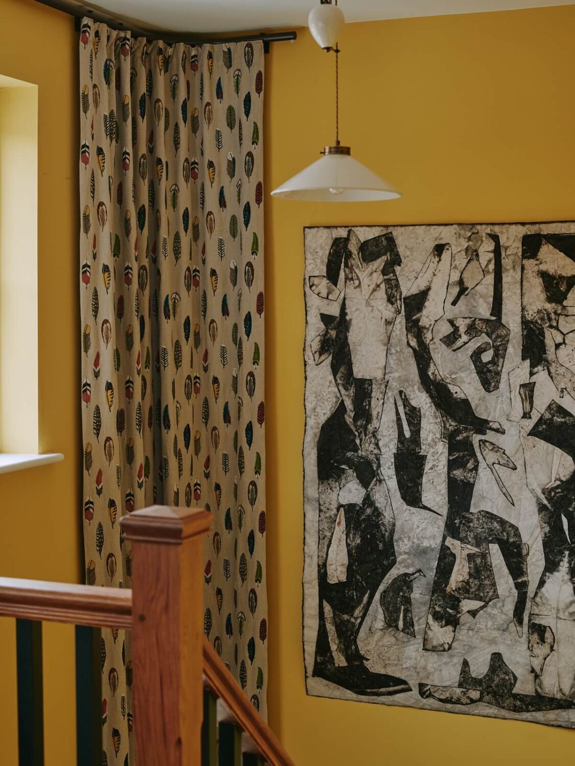 Persian and British Influences in a Cotswolds Family Home 10 yellow-staircase-nordoom
