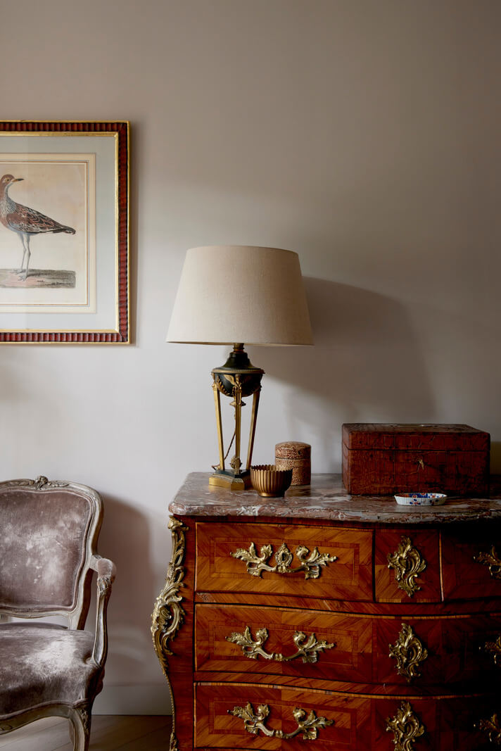 Modern Interiors in an Architectural 19th Century Building 8 antique dresser
