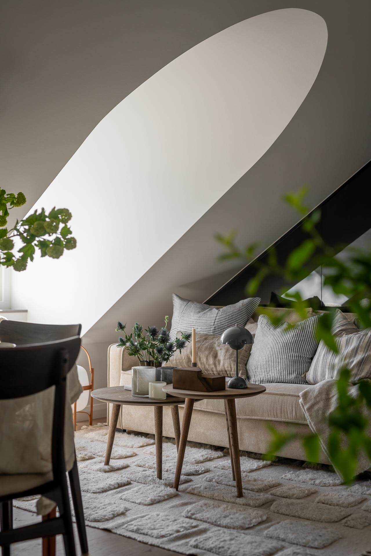 attic studio sitting area