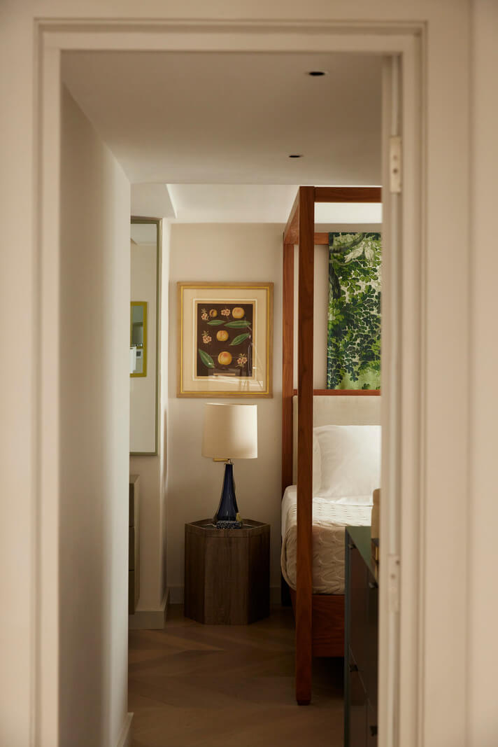Modern Interiors in an Architectural 19th Century Building 13 bedroom with canopy bed
