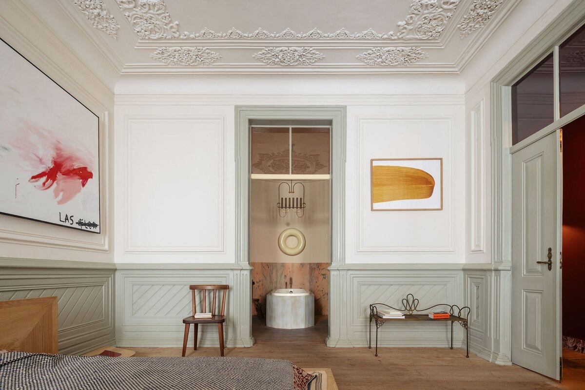 The Gallery Home: A Custom-Built Design Apartment in Portugal 13 bedroom with en suite bathroom