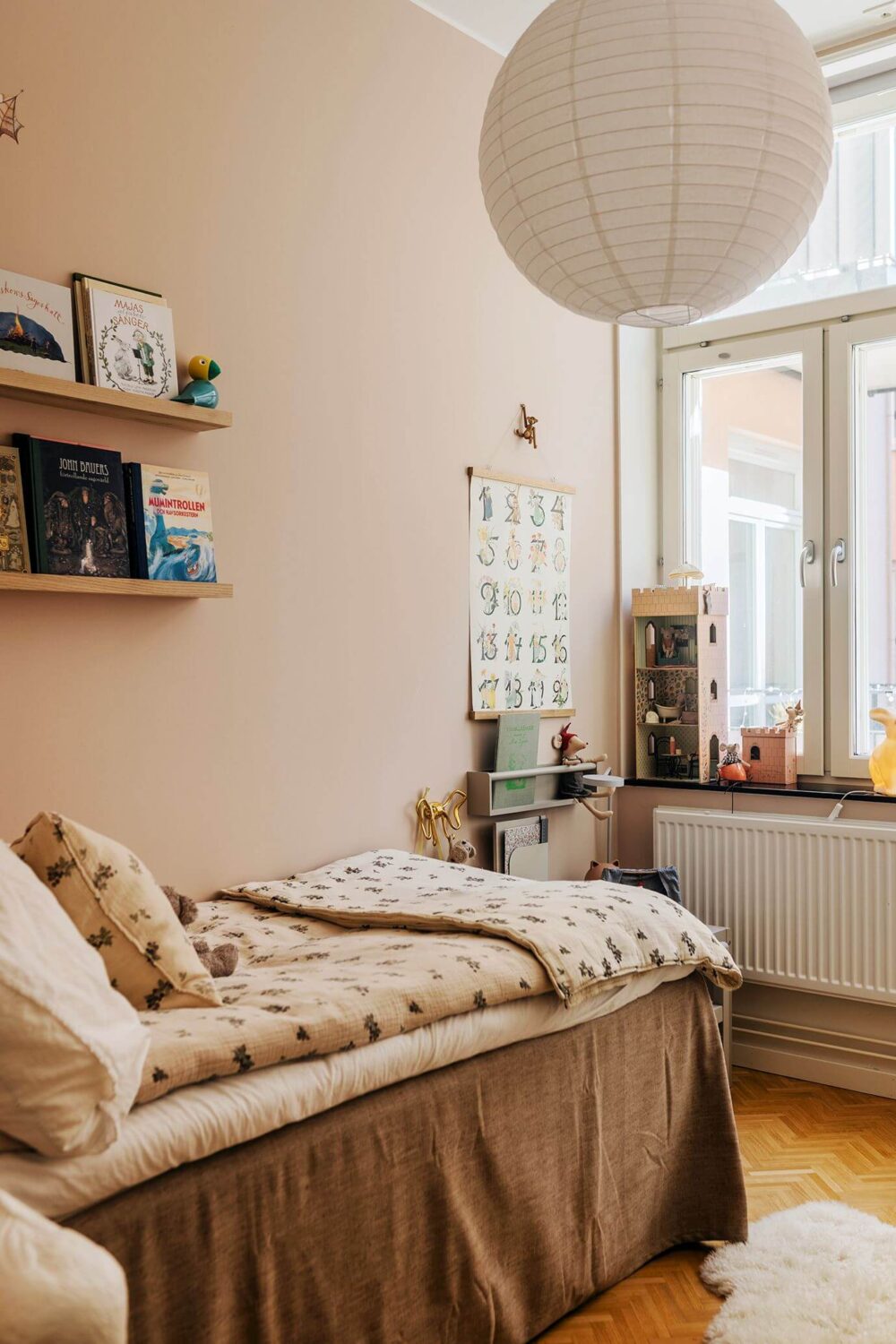 A Serene Modern Home in a Former Factory Building 15 beige childrens bedroom