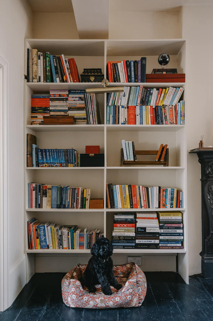 A Small London Apartment Filled with Books 2 bookshelves