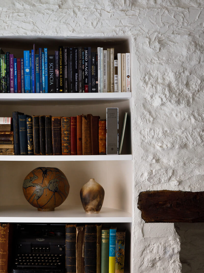 A Charming English Cottage Filled with Historic Character 4 built in bookshelves