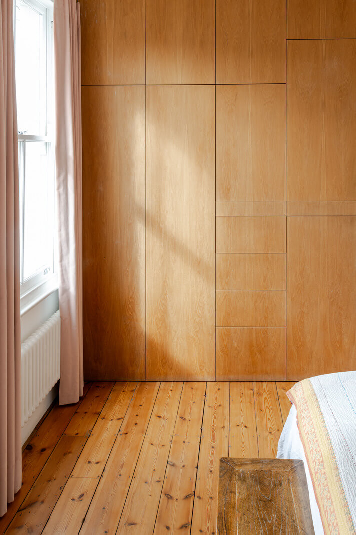 A Light London Family House with a Modern Extension 14 built in wardrobes
