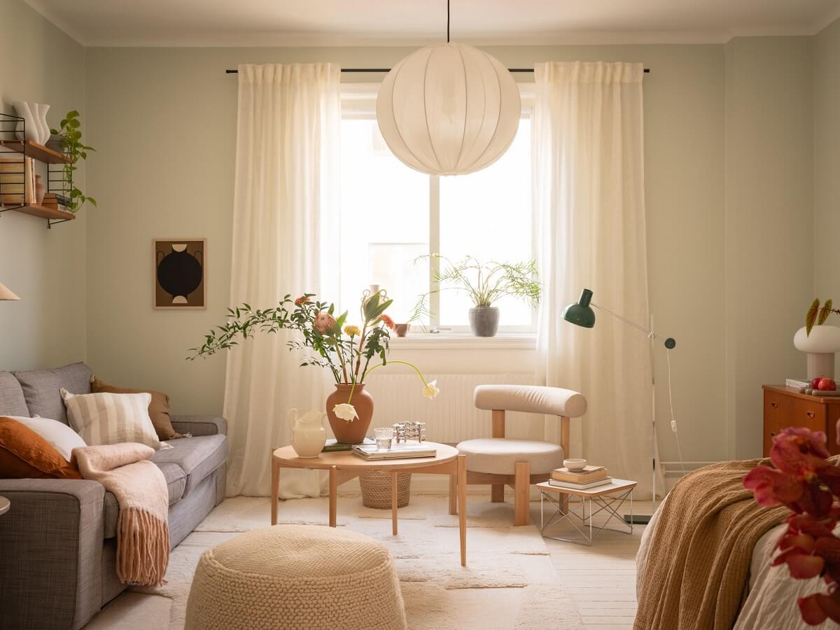 Calm Color Tones in a Light Scandinavian Studio Apartment 4 calm colored studio apartment