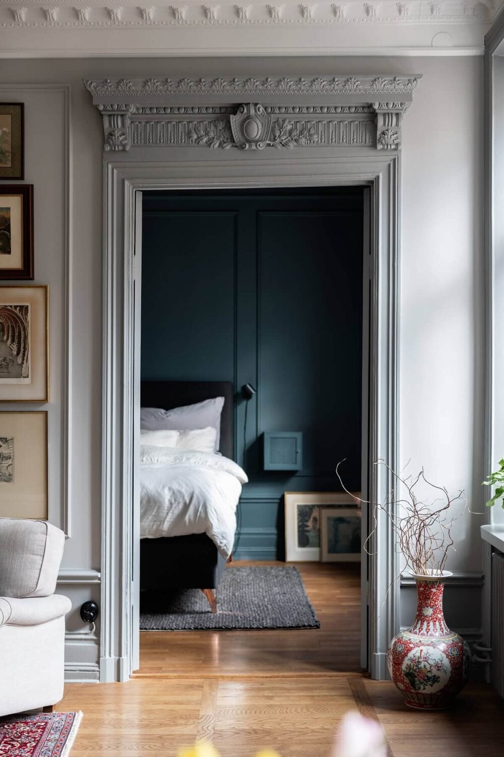These Paint Colors Increase The Value of Your Home 5 dark blue living room